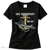 Uss New Jersey Bb62 Battleship Ww2 American Warship Veteran Women's T-Shirt thumb 0