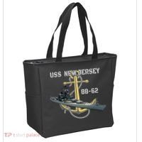 Uss New Jersey Bb62 Battleship Ww2 American Warship Veteran Tote Bag thumb 2