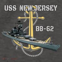 Uss New Jersey Bb62 Battleship Ww2 American Warship Veteran Vector Backpack thumb 2