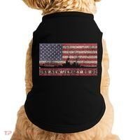 Uss New Jersey Bb62 Ww2 Battleship Usa American Flag Doggie Tank thumb 0