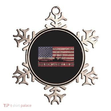 Uss New Jersey Bb62 Ww2 Battleship Usa American Flag Ornament