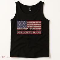 Uss New Jersey Bb62 Ww2 Battleship Usa American Flag Tank Top thumb 2
