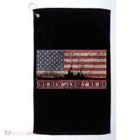 Uss New Jersey Bb62 Ww2 Battleship Usa American Flag Golf Towel thumb 0