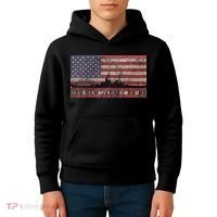 Uss New Jersey Bb62 Ww2 Battleship Usa American Flag Kids Hoodie thumb 4