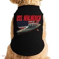 Uss New Mexico Bbgift40 Ww2 War Veteran Battleship Dad Son Boy Gift Doggie Tank thumb 0