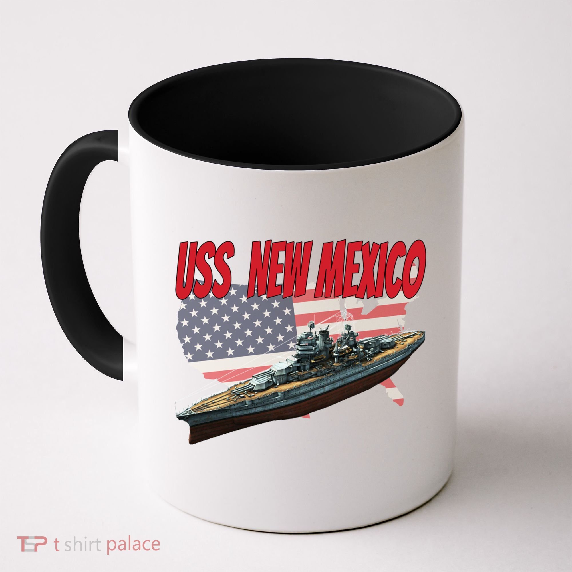 Uss New Mexico Bbgift40 Ww2 War Veteran Battleship Dad Son Boy Gift Coffee Mug