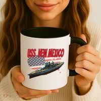 Uss New Mexico Bbgift40 Ww2 War Veteran Battleship Dad Son Boy Gift Coffee Mug thumb 3