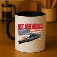 Uss New Mexico Bbgift40 Ww2 War Veteran Battleship Dad Son Boy Gift Coffee Mug thumb 4