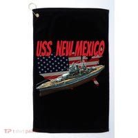 Uss New Mexico Bbgift40 Ww2 War Veteran Battleship Dad Son Boy Gift Golf Towel thumb 0