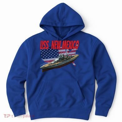 Uss New Mexico Bbgift40 Ww2 War Veteran Battleship Dad Son Boy Gift Hoodie