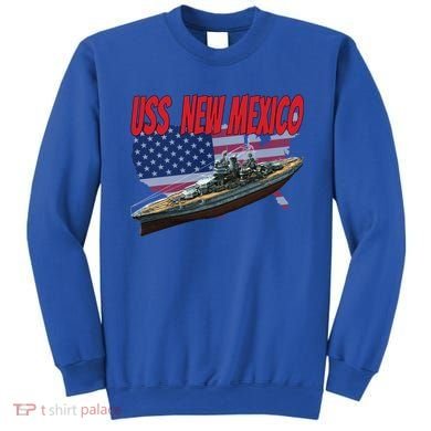 Uss New Mexico Bbgift40 Ww2 War Veteran Battleship Dad Son Boy Gift Sweatshirt