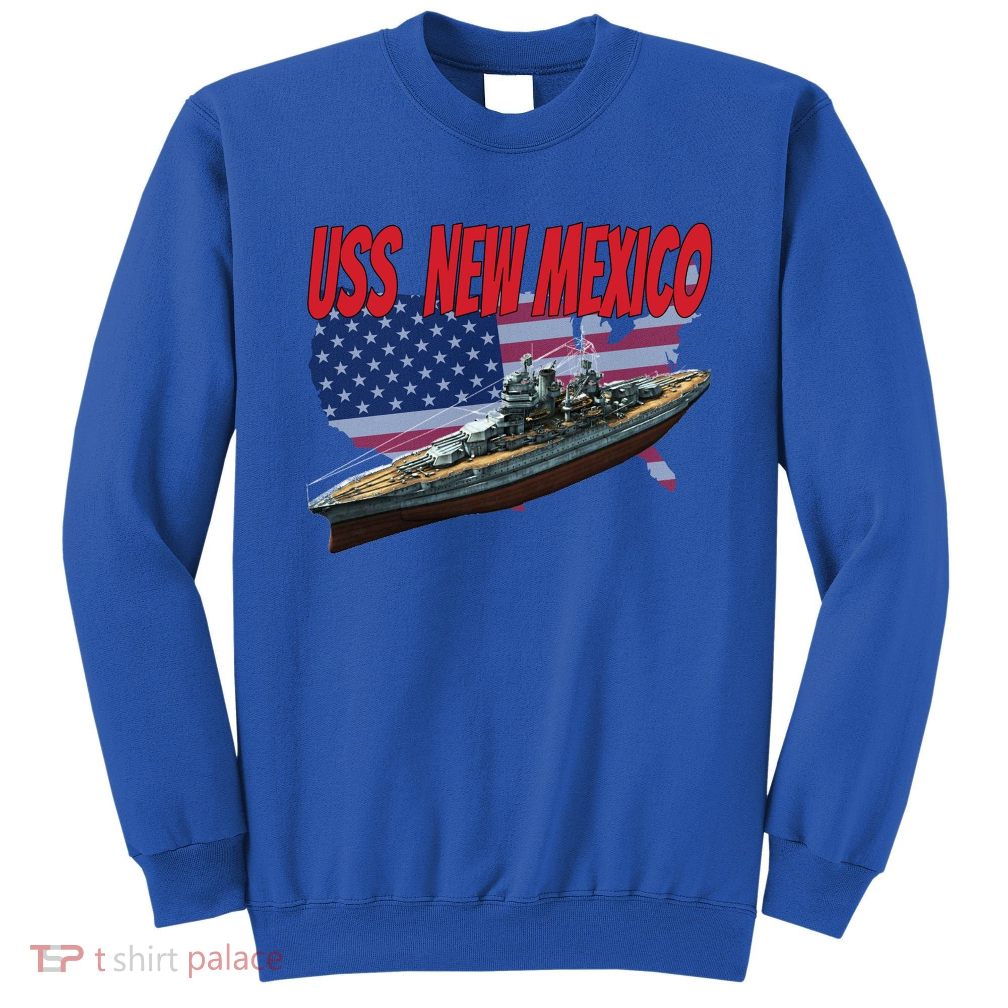 Uss New Mexico Bbgift40 Ww2 War Veteran Battleship Dad Son Boy Gift Sweatshirt