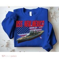 Uss New Mexico Bbgift40 Ww2 War Veteran Battleship Dad Son Boy Gift Sweatshirt thumb 2