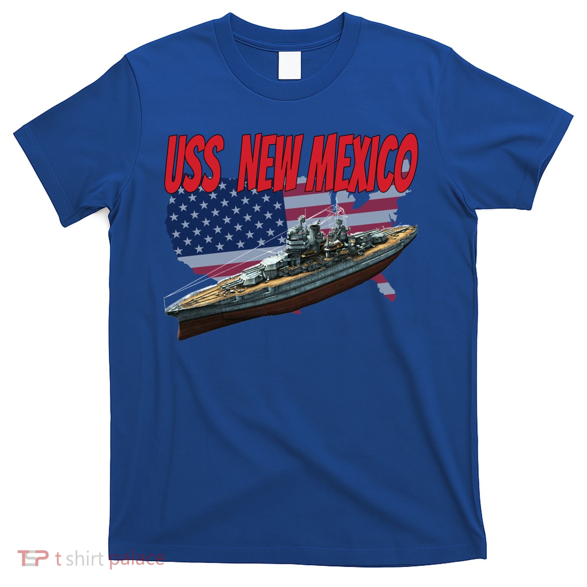 Uss New Mexico Bbgift40 Ww2 War Veteran Battleship Dad Son Boy Gift T-Shirt