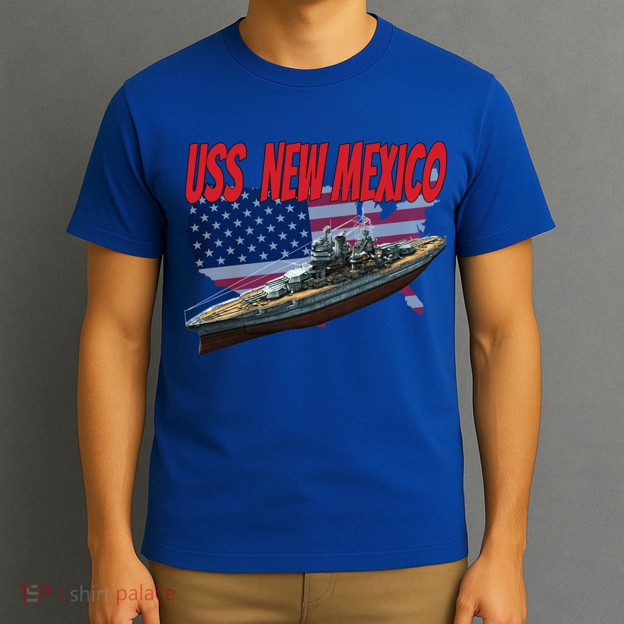 Uss New Mexico Bbgift40 Ww2 War Veteran Battleship Dad Son Boy Gift T-Shirt