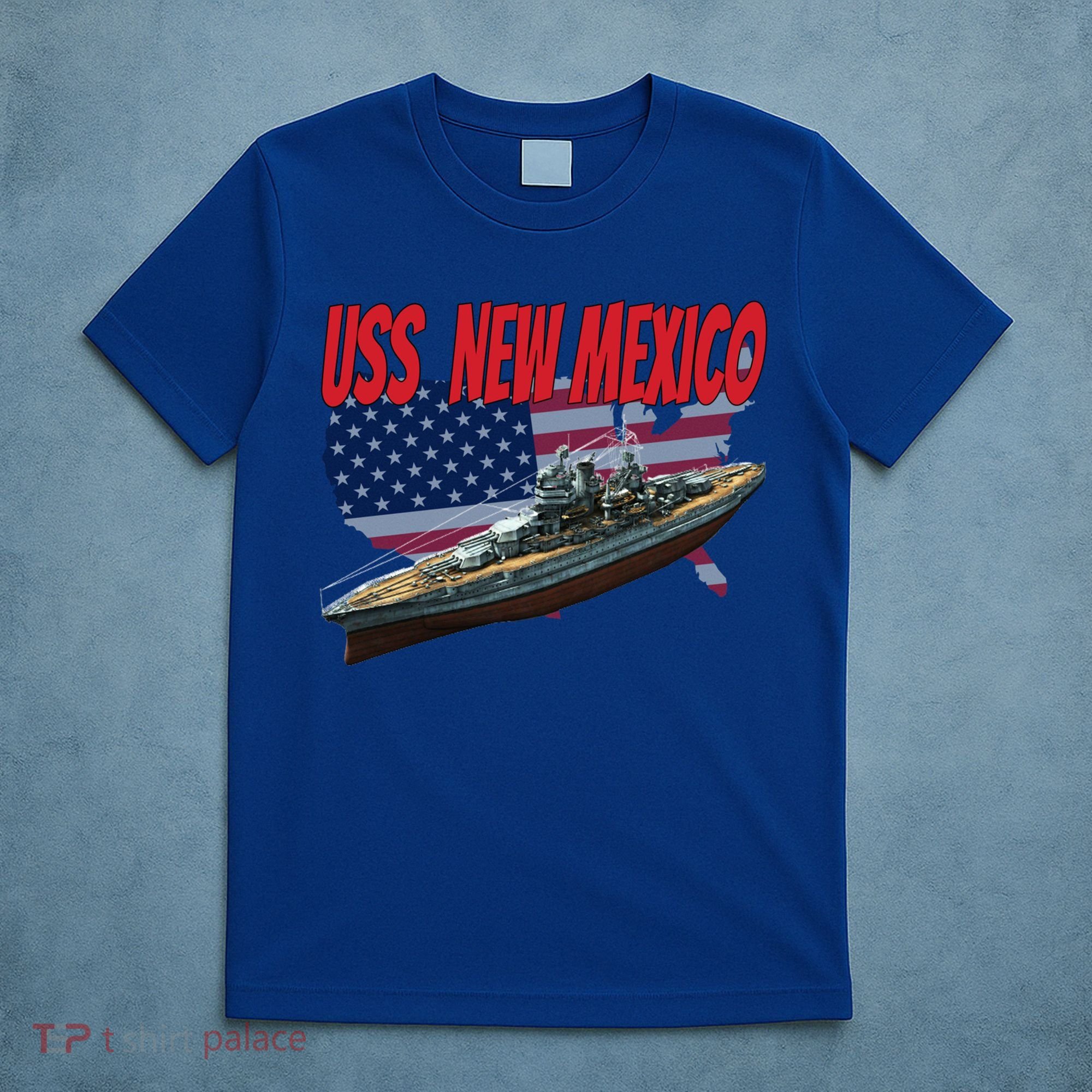Uss New Mexico Bbgift40 Ww2 War Veteran Battleship Dad Son Boy Gift T-Shirt