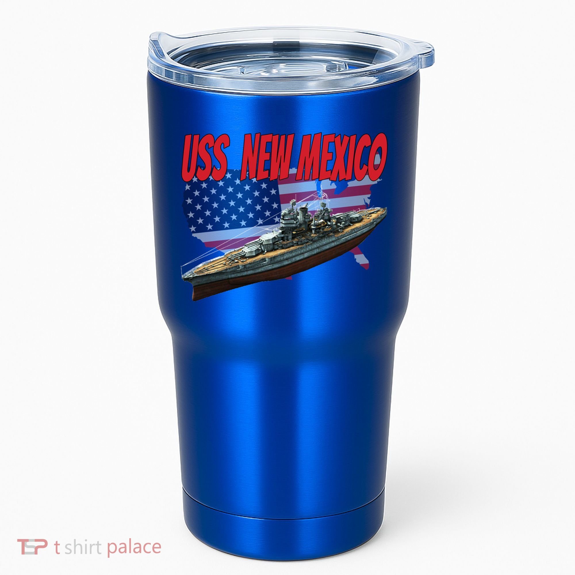 Uss New Mexico Bbgift40 Ww2 War Veteran Battleship Dad Son Boy Gift Tumbler