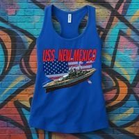 Uss New Mexico Bbgift40 Ww2 War Veteran Battleship Dad Son Boy Gift Women's Tank Top thumb 3