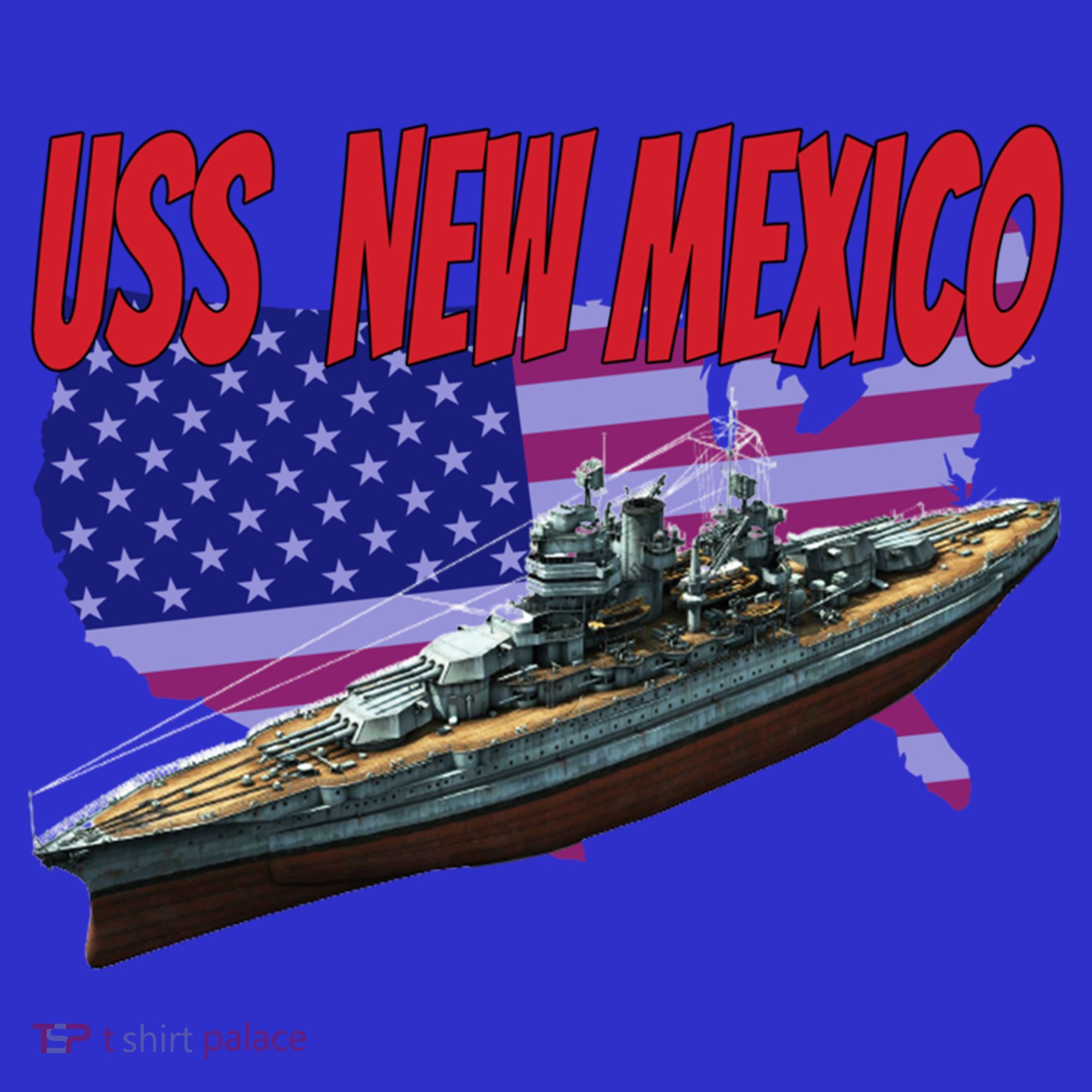 Uss New Mexico Bbgift40 Ww2 War Veteran Battleship Dad Son Boy Gift Women's Tank Top