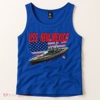 Uss New Mexico Bbgift40 Ww2 War Veteran Battleship Dad Son Boy Gift Tank Top thumb 2