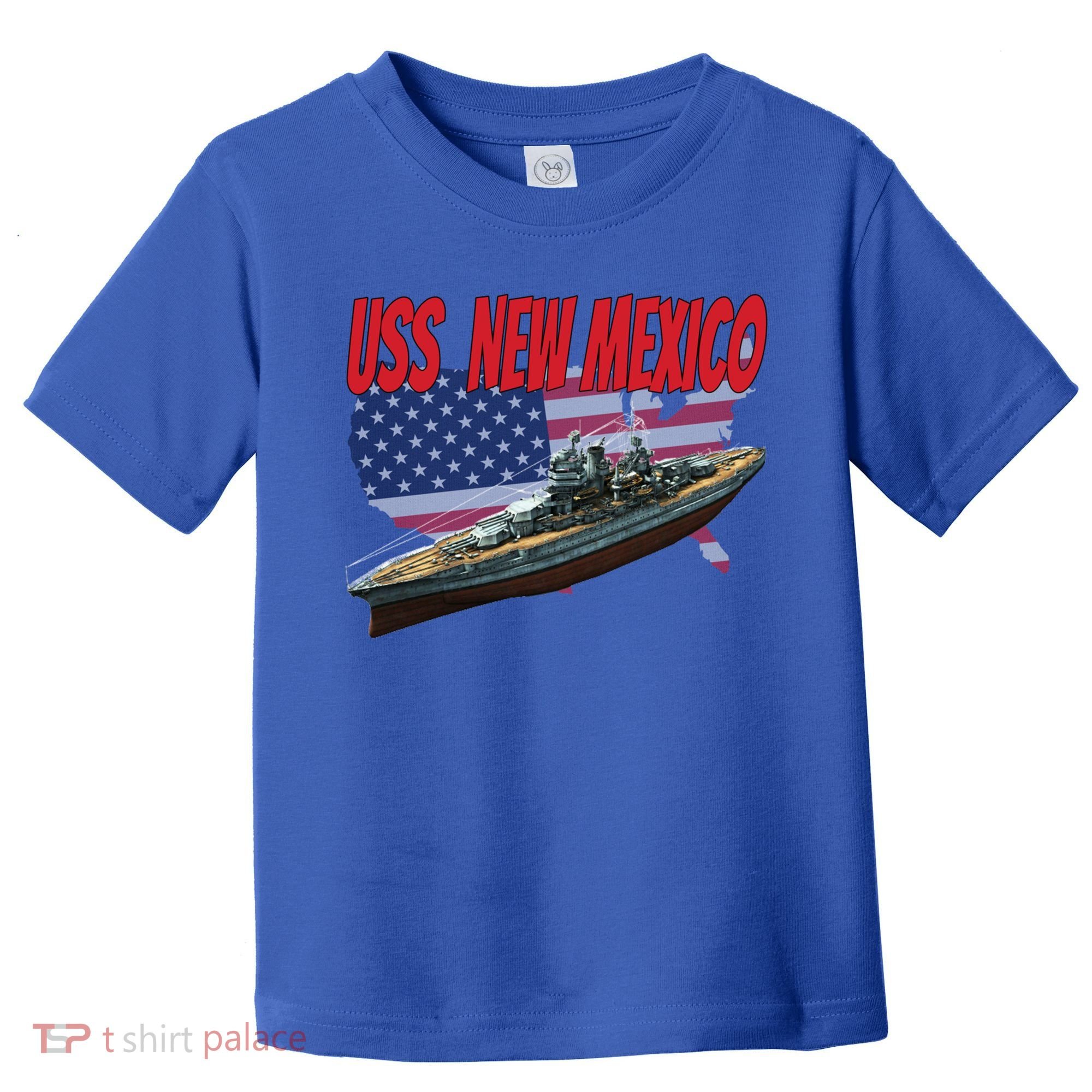Uss New Mexico Bbgift40 Ww2 War Veteran Battleship Dad Son Boy Gift Toddler T-Shirt