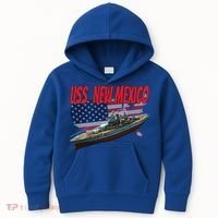 Uss New Mexico Bbgift40 Ww2 War Veteran Battleship Dad Son Boy Gift Kids Hoodie thumb 0