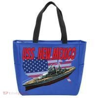 Uss New Mexico Bbgift40 Ww2 War Veteran Battleship Dad Son Boy Gift Tote Bag thumb 0