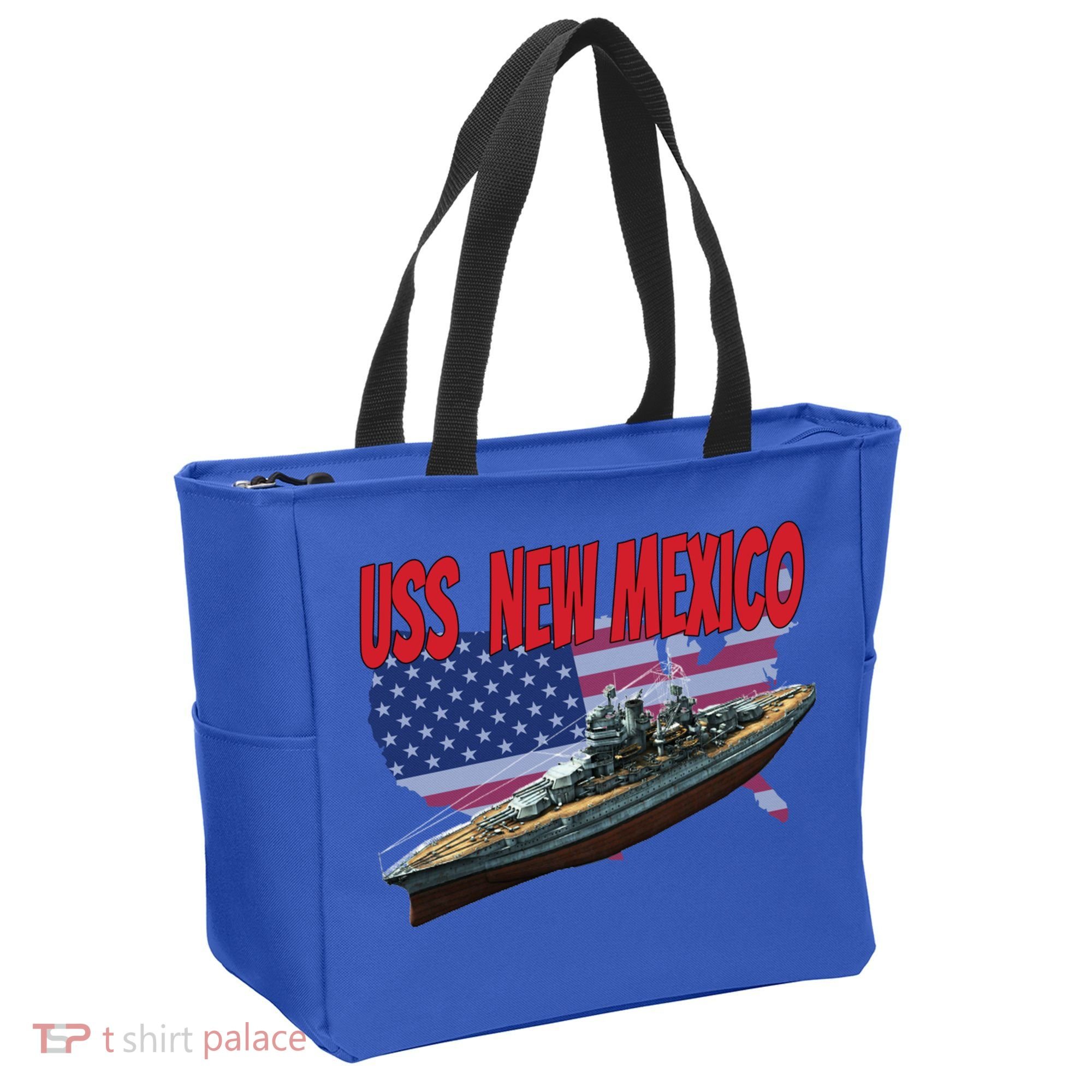 Uss New Mexico Bbgift40 Ww2 War Veteran Battleship Dad Son Boy Gift Tote Bag