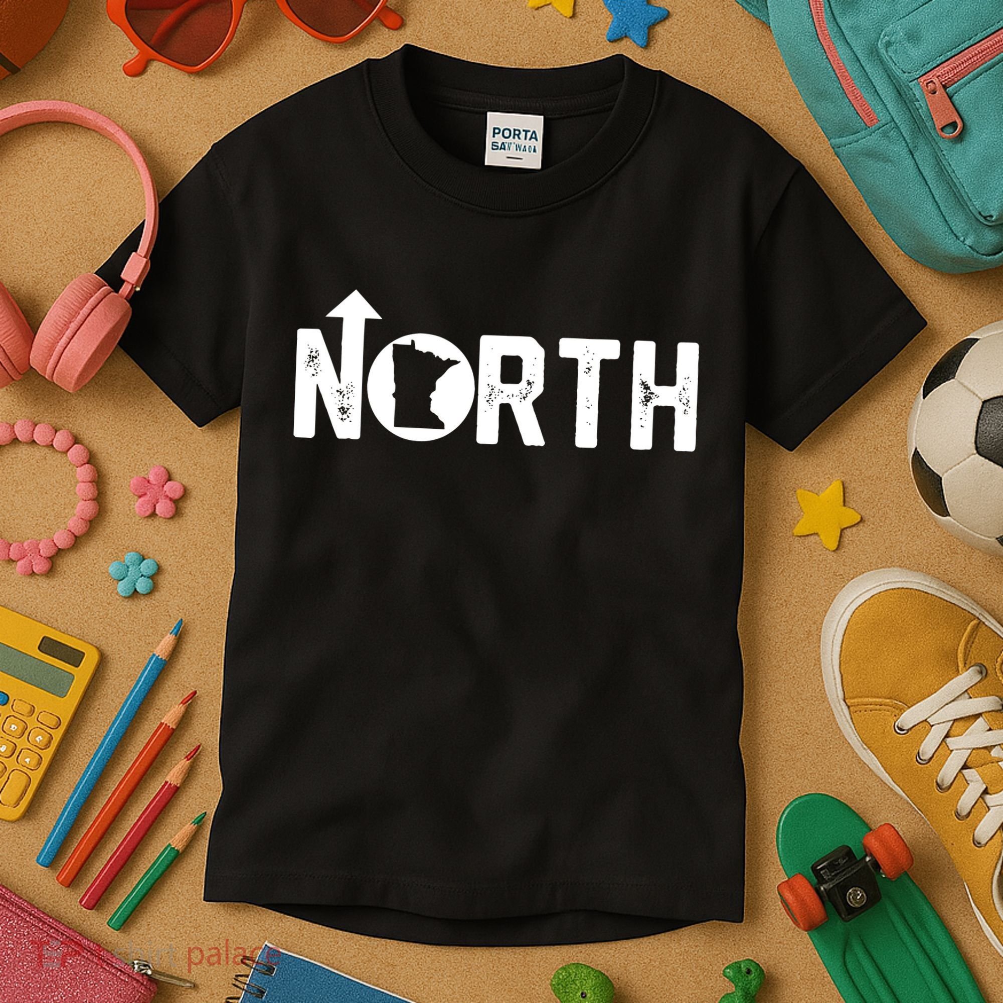 Up North Minnesota 10000 Lakes Kids T-Shirt