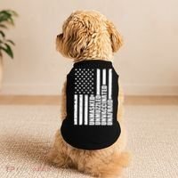 Unmasked Unmuzzled Unvaccinated Unafraid US Flag Doggie Tank thumb 2