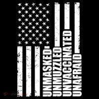 Unmasked Unmuzzled Unvaccinated Unafraid US Flag Apron thumb 3