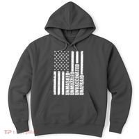 Unmasked Unmuzzled Unvaccinated Unafraid US Flag Hoodie thumb 0