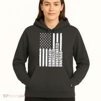 Unmasked Unmuzzled Unvaccinated Unafraid US Flag Hoodie thumb 5