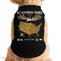 US National Parks Adventure Awaits Hiking & Camping Lover Doggie Tank thumb 0