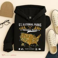 US National Parks Adventure Awaits Hiking & Camping Lover Hoodie thumb 4