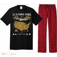 US National Parks Adventure Awaits Hiking & Camping Lover Pajama Set thumb 0