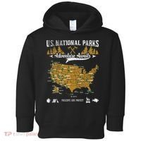 US National Parks Adventure Awaits Hiking & Camping Lover Toddler Hoodie thumb 0