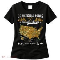 US National Parks Adventure Awaits Hiking & Camping Lover Women's T-Shirt thumb 0