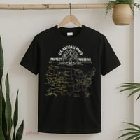 U.S. National Park Camping All 63 US National Parks Map T-Shirt thumb 2