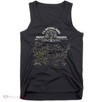 U.S. National Park Camping All 63 US National Parks Map Tank Top thumb 0