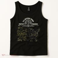 U.S. National Park Camping All 63 US National Parks Map Tank Top thumb 2