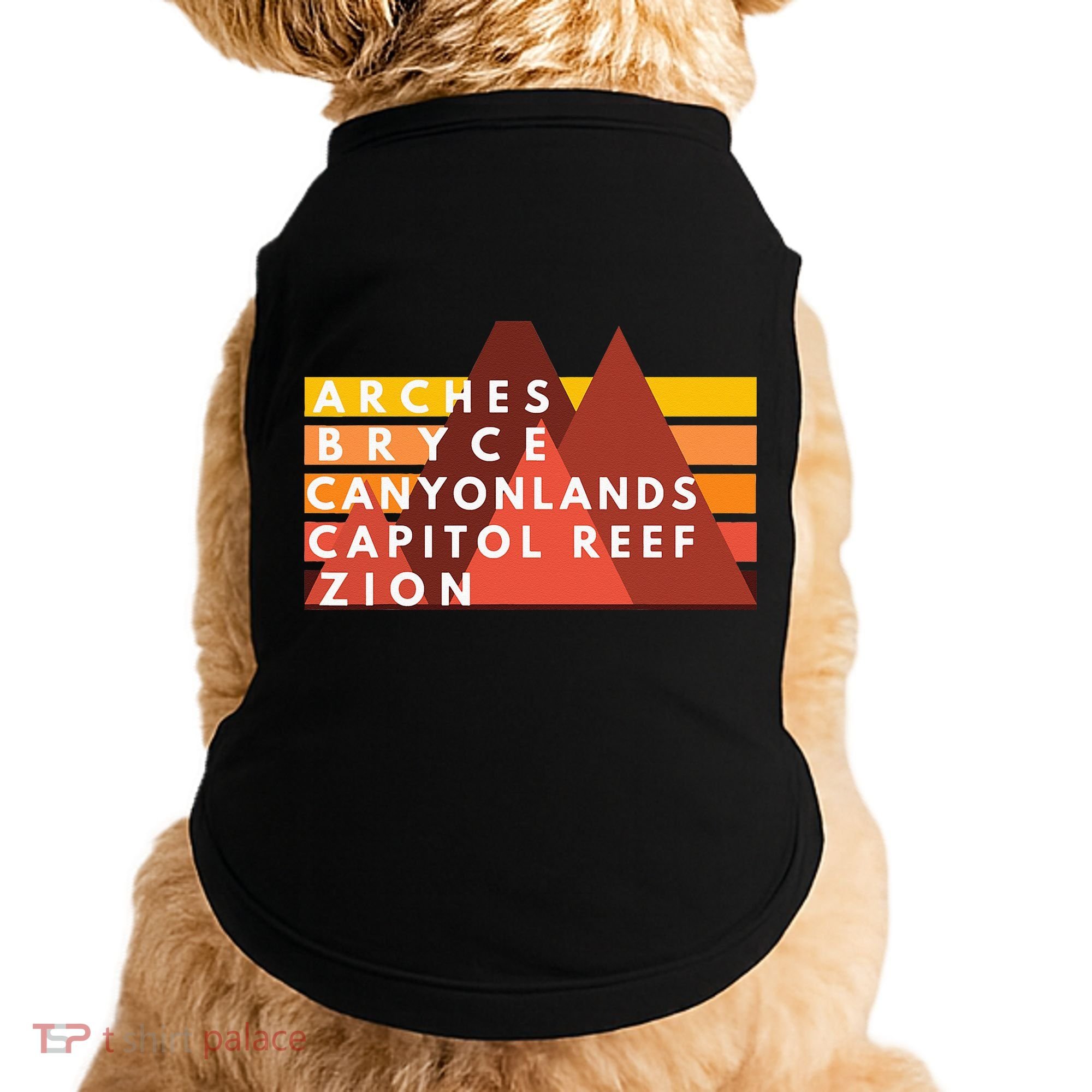 Utah National Parks Utah's Mighty Five Souvenir NPS Moab Doggie Tank