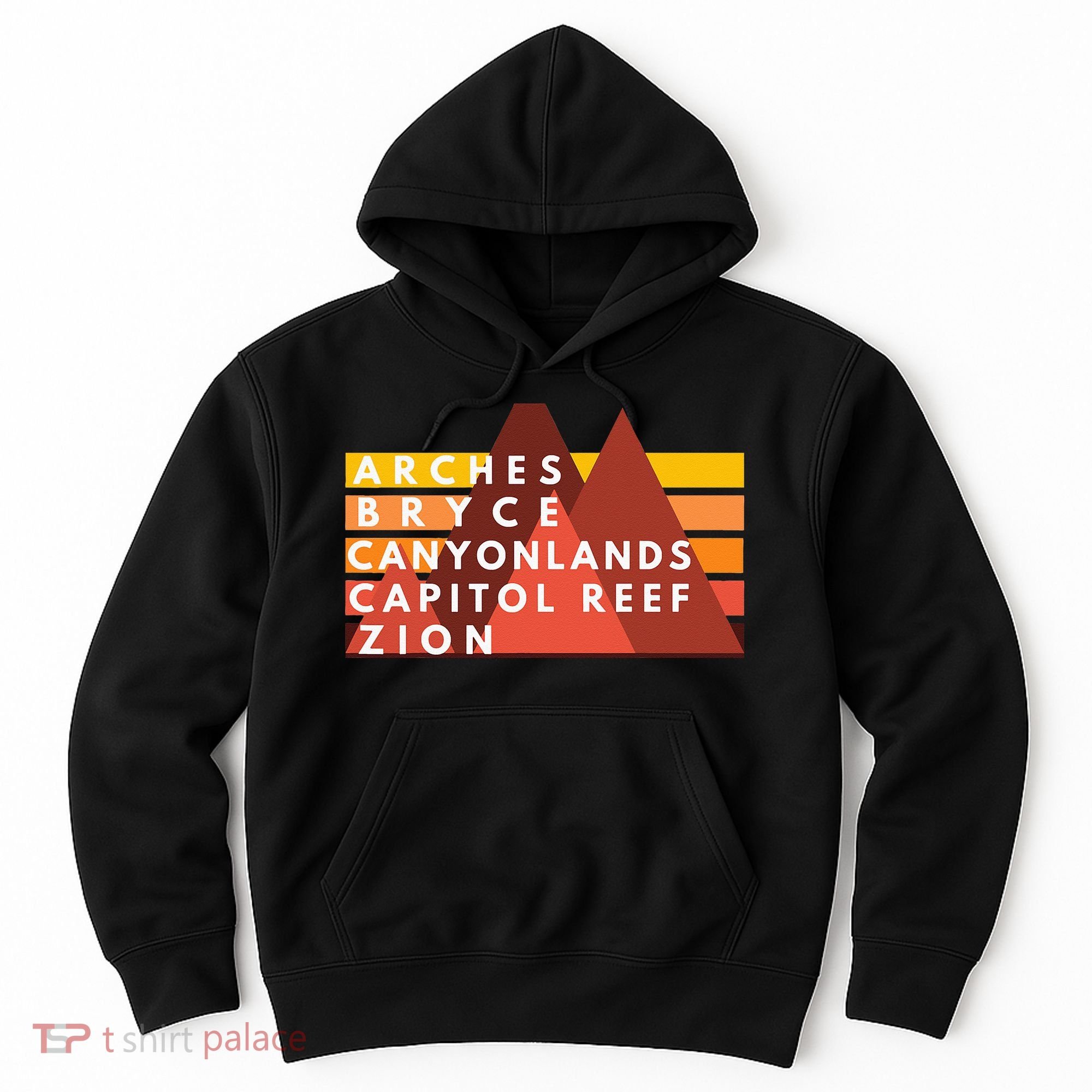 Utah National Parks Utah's Mighty Five Souvenir NPS Moab Hoodie