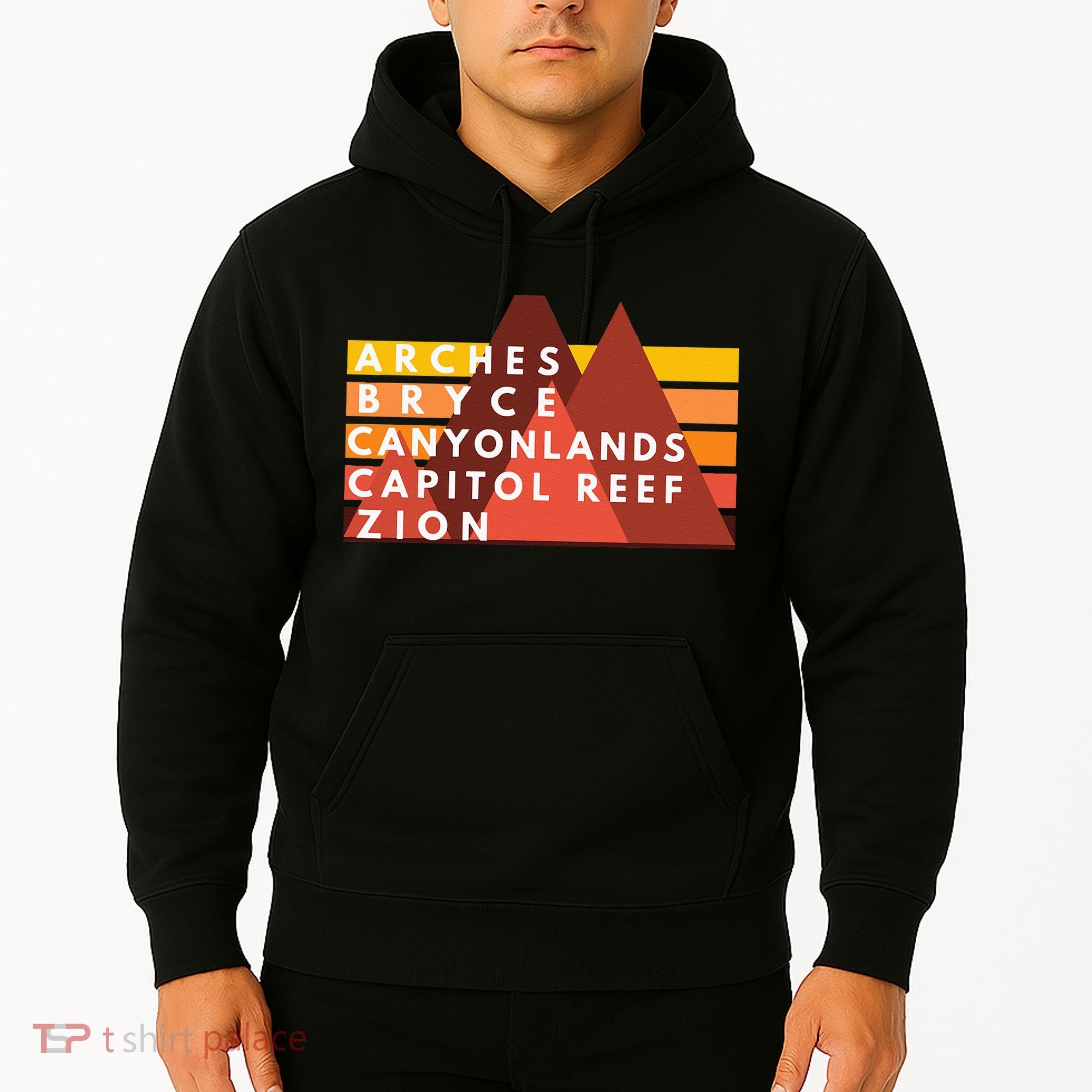 Utah National Parks Utah's Mighty Five Souvenir NPS Moab Hoodie