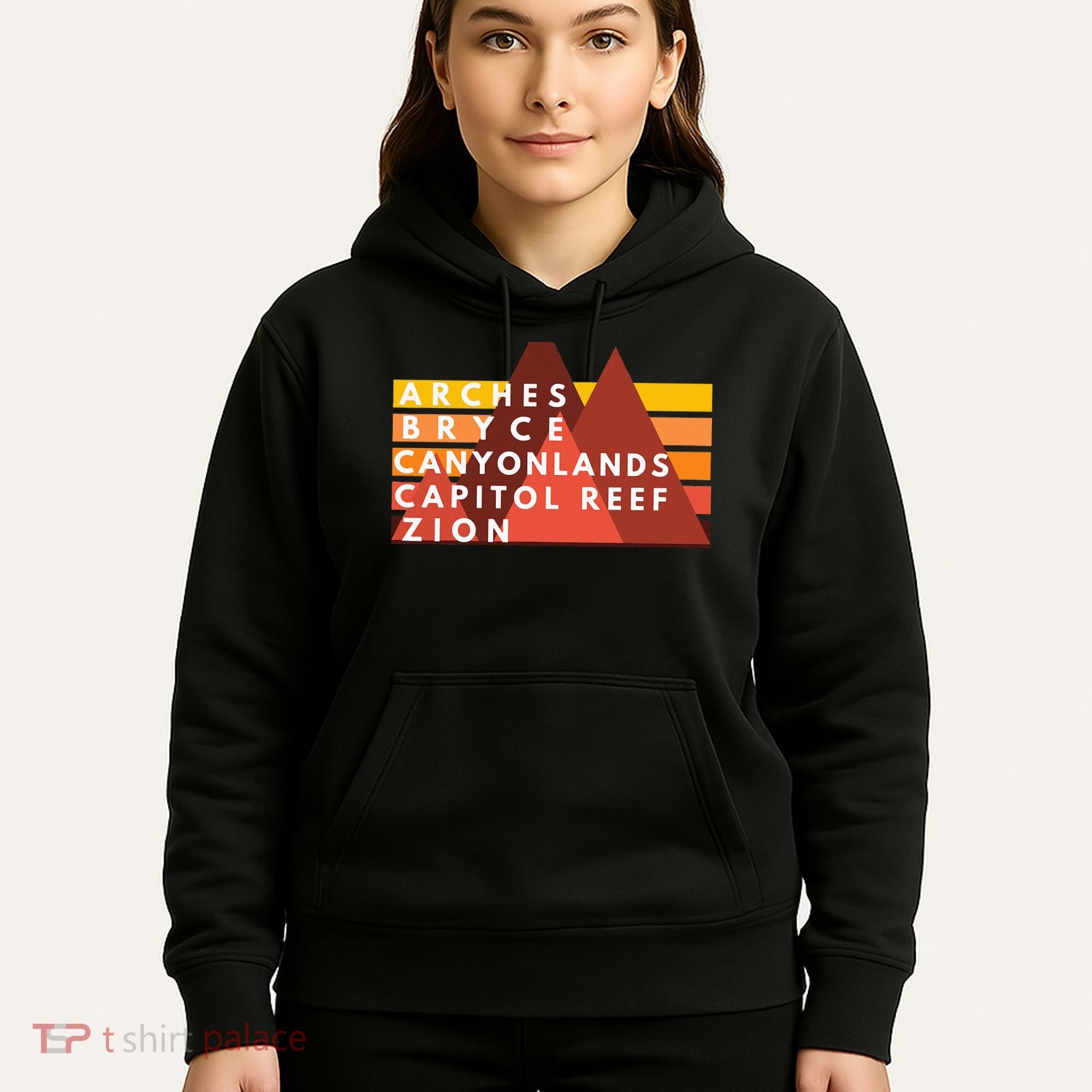 Utah National Parks Utah's Mighty Five Souvenir NPS Moab Hoodie
