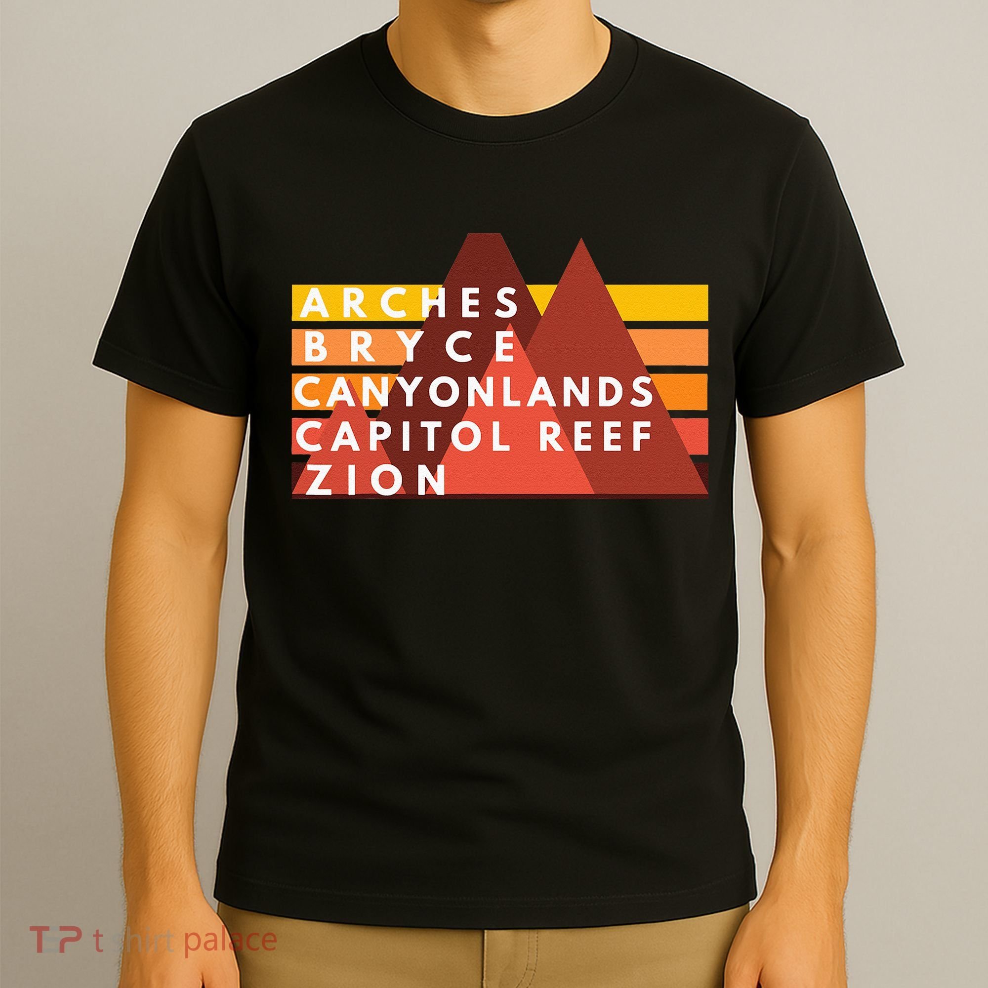 Utah National Parks Utah's Mighty Five Souvenir NPS Moab T-Shirt