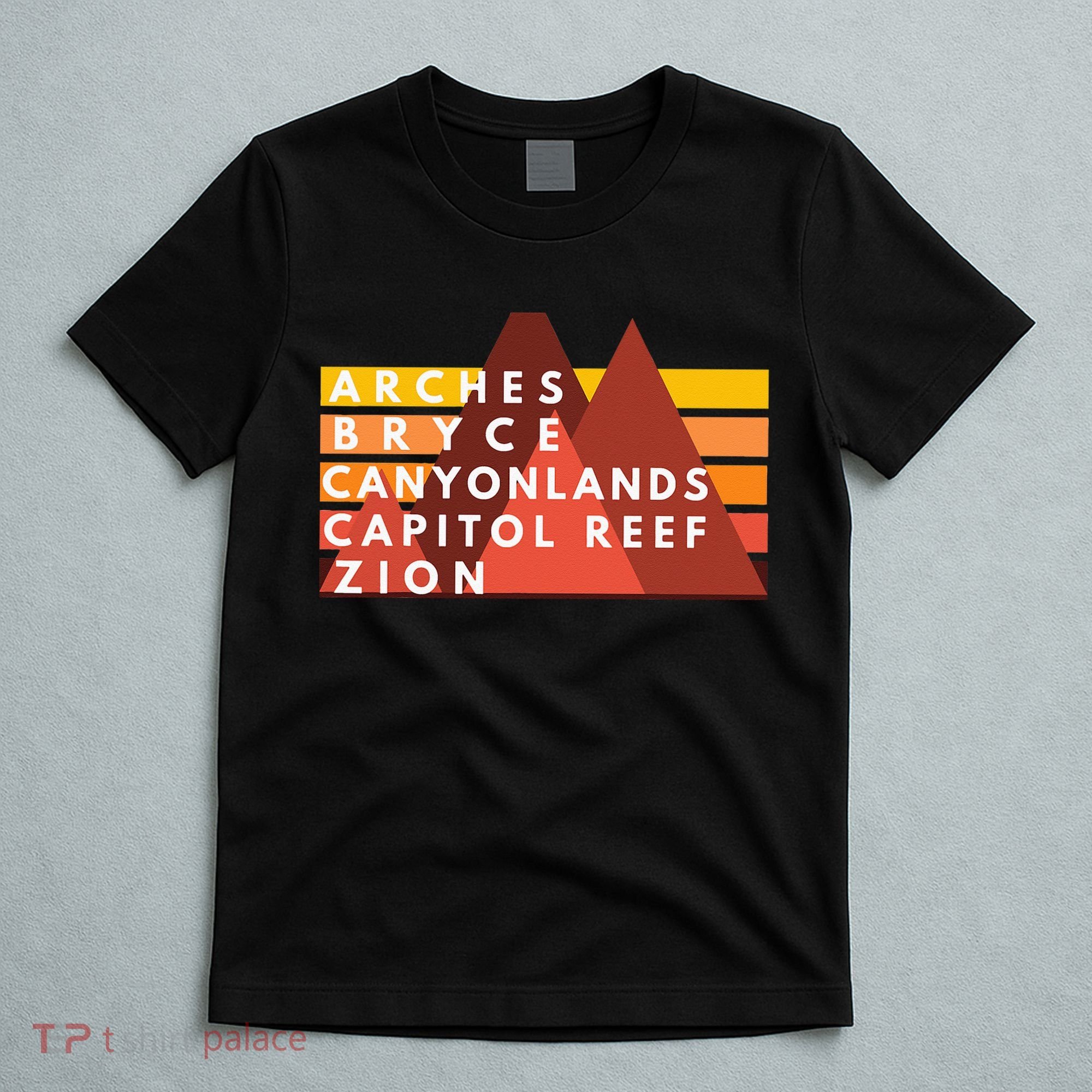 Utah National Parks Utah's Mighty Five Souvenir NPS Moab T-Shirt