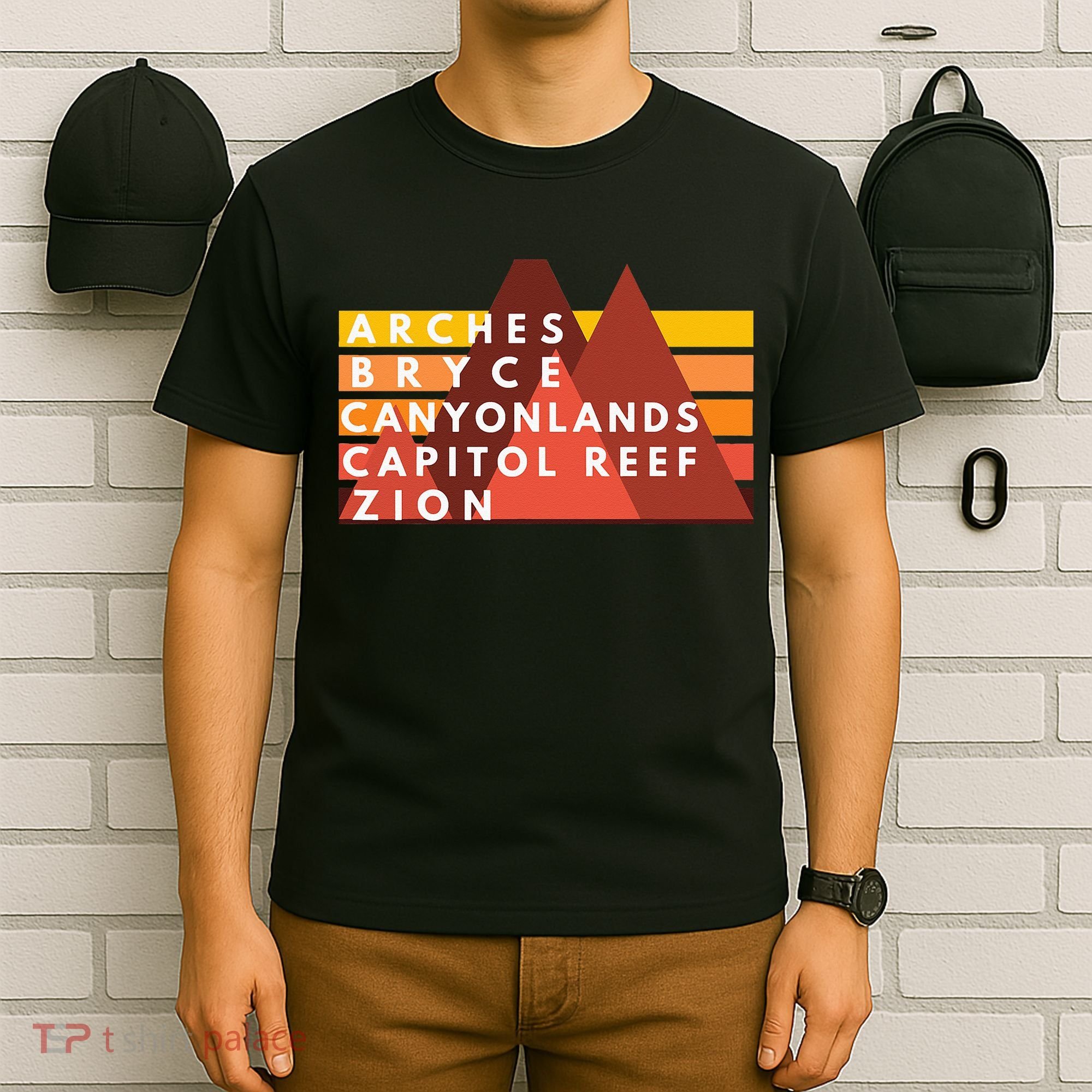 Utah National Parks Utah's Mighty Five Souvenir NPS Moab T-Shirt