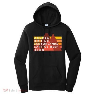 Utah National Parks Utah's Mighty Five Souvenir NPS Moab Women's Hoodie