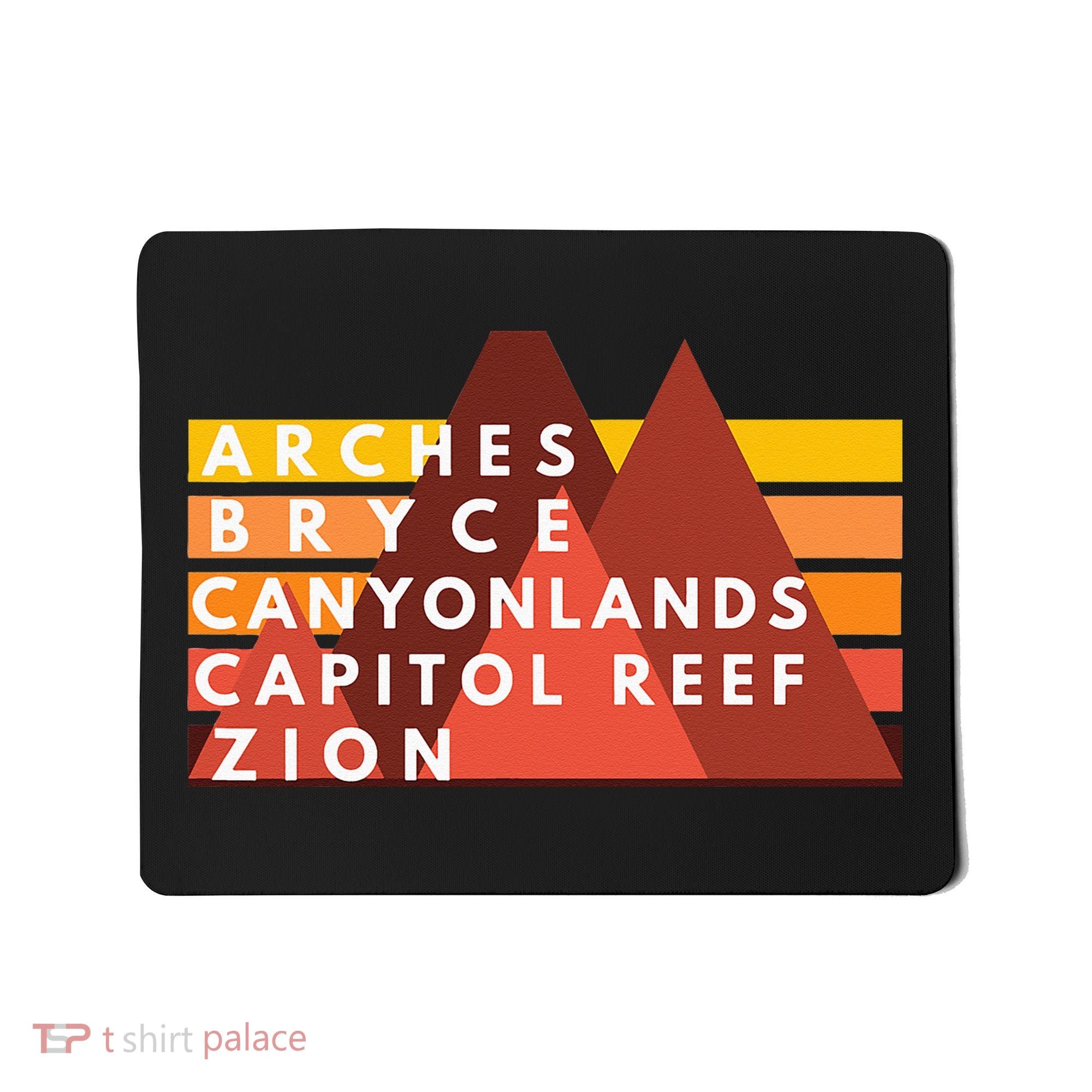 Utah National Parks Utah's Mighty Five Souvenir NPS Moab Mousepad